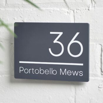 Tivoli Contemporary House Sign 20cm x 14cm