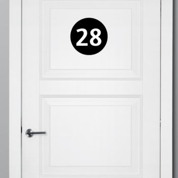 Round Acrylic Door Number