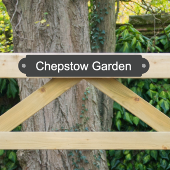 Personalised Gate Sign 30cm x 5cm