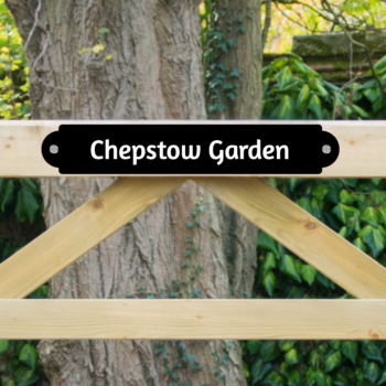 Personalised Gate Sign