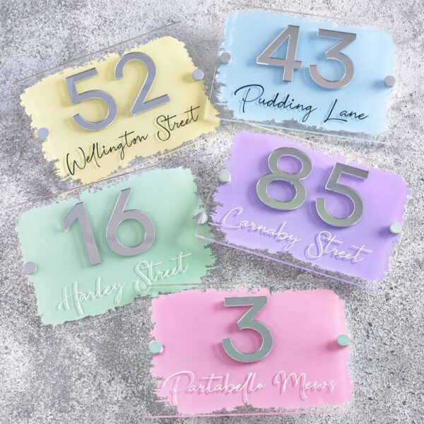 acrylic-house-number-sign-3d-brush-stroke