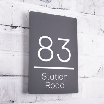 Contemporary House Sign 14cm x 20cm - Brescia