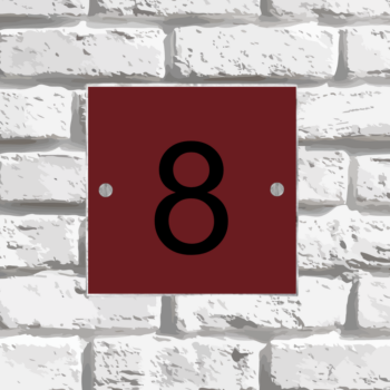 Acrylic House Number 11cm x 11cm